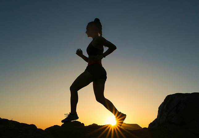 Mission - Person running uphill